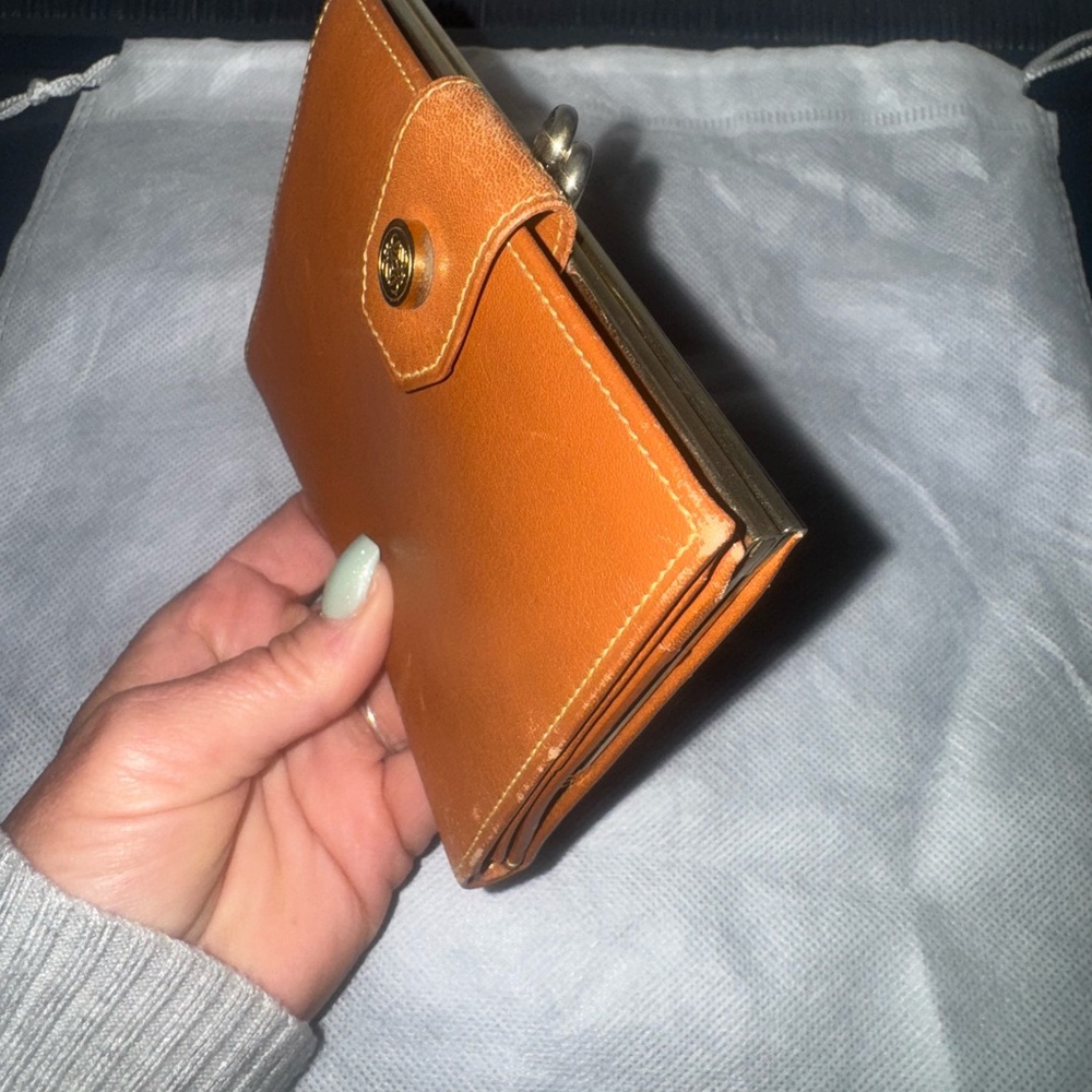 Loewe Tan Leather Wallet with Gold Accent - Picture 8 of 11